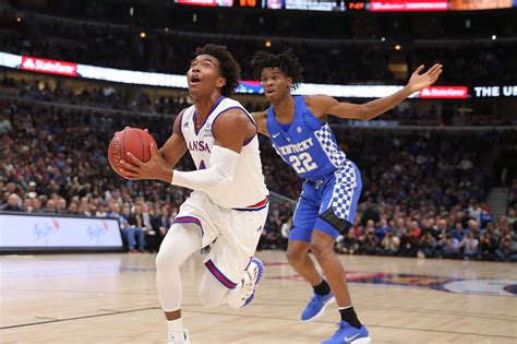 Jan 28, 2023 · Names to know. Kansas is paced by Jalen Wilson, a 6-8 forward who can score from just about anywhere. He’s putting up 21.4 points a game, with 45 made three-pointers on the season, while adding ... . 