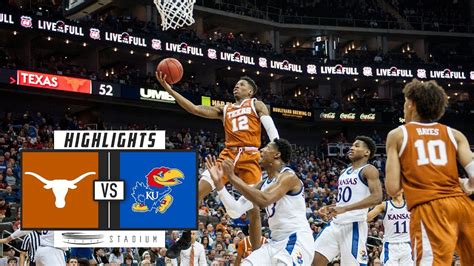 Free live stream, odds. The 2023 Big 12 Men’s Basketball Tournament comes to a final conclusion when the nationally-ranked No. 7 ranked Texas Longhorns take on the No. 3 ranked Kansas Jayhawks .... 