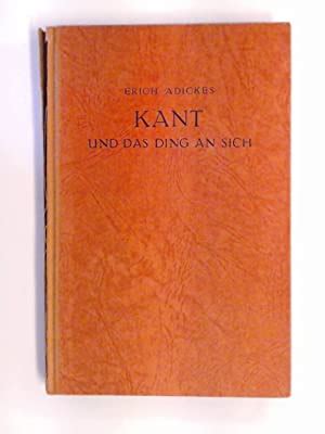 Kant und das ding an sich. - Handbook on the pentateuch 2nd edition.