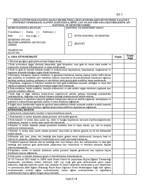 Kantin Denetleme Formu-Yeni.