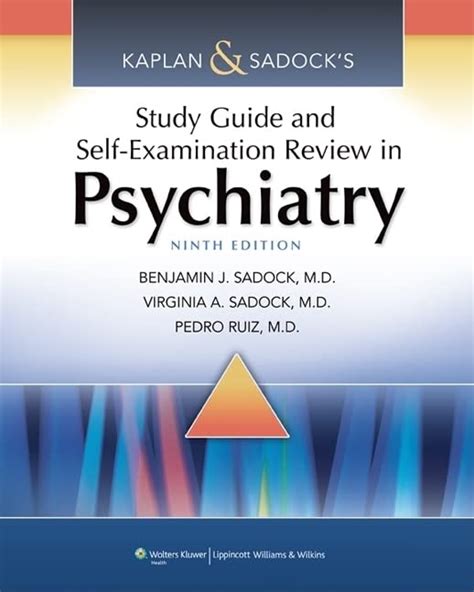 Kaplan and sadocks study guide and self examination review in psychiatry study guide self exam rev synopsis of. - Yamaha tdm850 1999 manuale di servizio supplementare.
