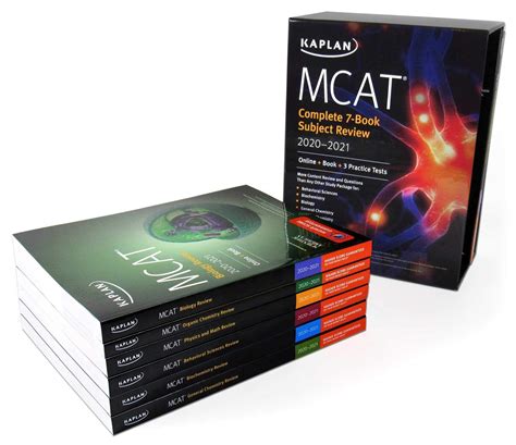 Kaplan mcat books. Jul 5, 2022 · MCAT Self-Study Toolkit includes MCAT Complete 7-Book Subject Review 2023-2024 plus Kaplan’s 3,000+ question Qbank, plus 3 more full-length practice tests. Always study with the most up-to-date prep! Look for the new edition of MCAT Complete 7-Book Subject Review 2024-2025, ISBN 9781506287065, on sale July 4, 2023. 