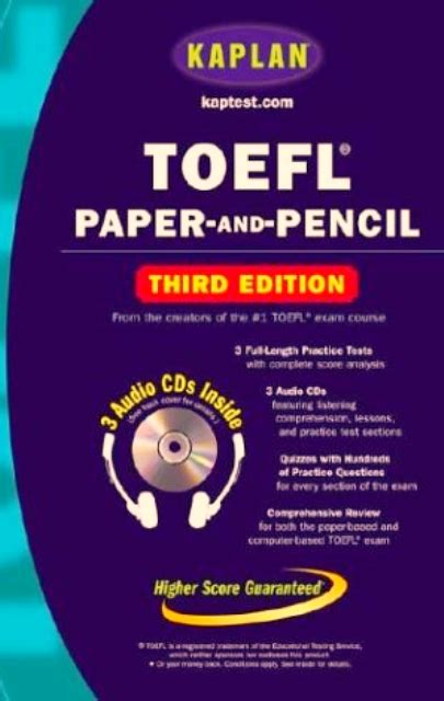 Kaplan toefl paper and pencil text only 3rd edition pb 2004. - Manual derecho civil - parte general rustica.