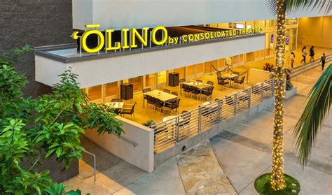  Olino by Consolidated Theatres. 91-5431 Kapolei Parkway , Kapolei HI 96707 | (808) 628-4830. 0 movie playing at this theater today, April 18. Sort by. Online showtimes not available for this theater at this time. Please contact the theater for more information. Movie showtimes data provided by Webedia Entertainment and is subject to change. . 