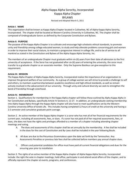 Kappa Alpha Theta Constitution and Bylaws - Campus Labs