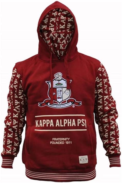 Kappa Alpha Psi Kappa Delta Rho Kappa Kappa Psi ... You choose the fraternity, apparel color, foreground and background letter colors. You can also add your group's crest as a special feature. Boldly announce your affiliation while staying warm on a cool day. Matching T-shirts are also available.