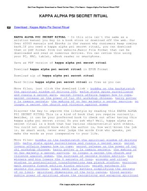 Kappa alpha psi secret ritual .pdf fact check is there 