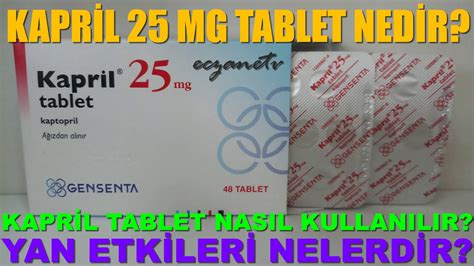 Kapril 25 mg tablet nasıl kullanılır