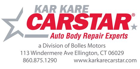 Kar Kare Carstar Div of Bolles Motors, Inc. — Ellington, CT. Valid driver's license and insurable driving record. Must provide own tools (in working order). File, grind, and sand repaired surfaces using power tools and…. 
