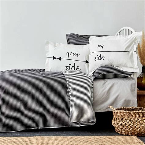 Karaca Home Love Çift Kişilik Siyah %100 Pamuk Nevresim Takımı Karaca Home.