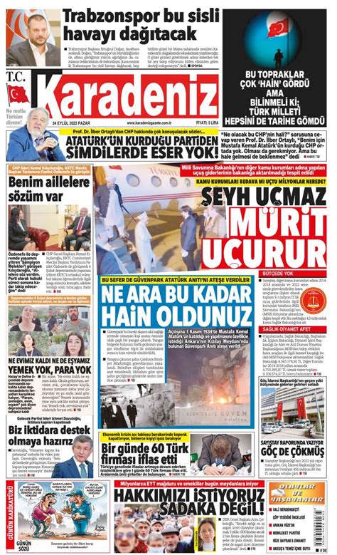 Karadeniz gazetesi bugün