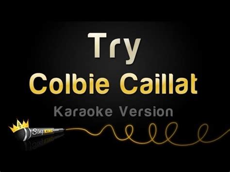 Karaoke Try - Colbie Caillat - CDG, MP4, KFN - Karaoke Version