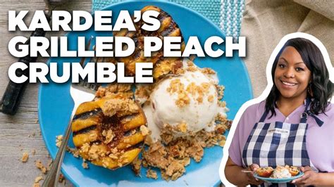 Home cooking is at its best with @kardea_brown's Upside-Down Peach Cornbread Cake on the menu! Watch #DeliciousMissBrown, Sundays at 12|11c + subscribe to #d.... 
