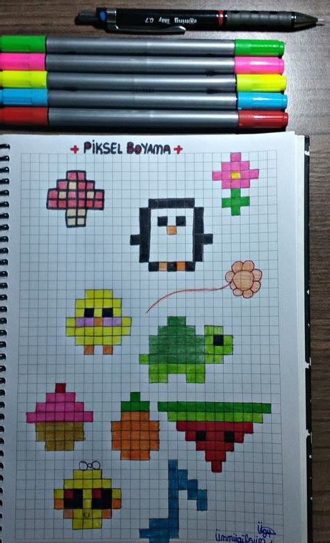 Kare cizimler Pinterest.