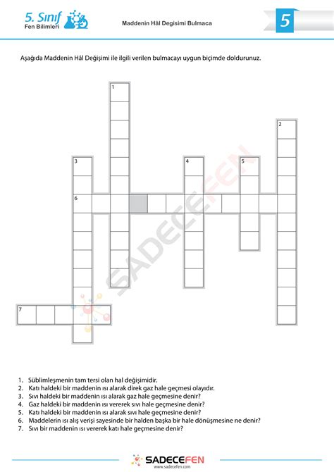 Karekteristik bulmaca. 