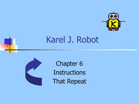 Karel J. Robot Chapters 1-3 Flashcards Quizlet