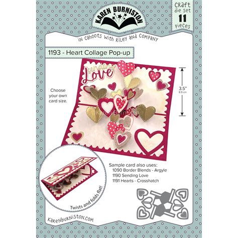 Karen Burniston Heart Collage Pop-Up Dies Michaels