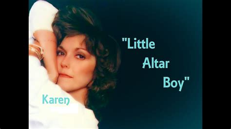 Karen Carpenter - Little Altar Boy Lyrics LetsSingIt