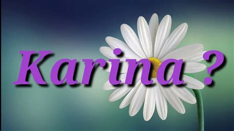 Karina Meaning - YouTube