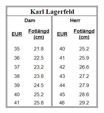 Karl Lagerfeld Dress Size Chart