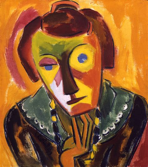 Karl Schmidt-Rottluff — Portrait of Emy, 1919, Karl Schmidt-Rottluff