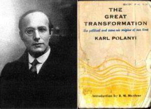 The theme of The Great Transformation has been continuously on my mind. I referred to it first in a paper in 1951, most recently in 1970, and a least five times in between. My reference is usually a half-sentence summary: "Polanyi believed it out rageous that economic overwhelmed social considerations in the industrial. 