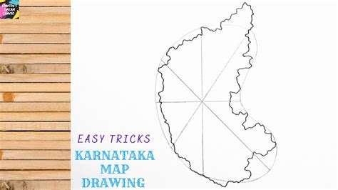 Karnataka map drawing easy.  Color Karnataka Map with your own statisti...