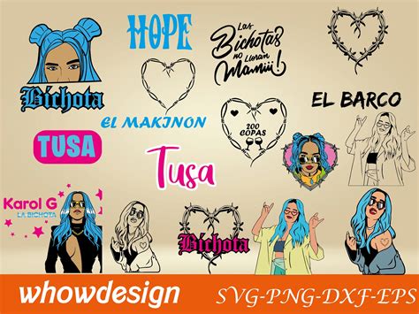 Karol G Svg Bundle Karol G Svg Heart Tattoo Svg La Bichota Etsy New
