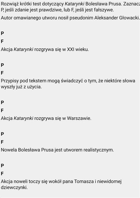 Kartkówka z katarynki klasa 5 - naukoweopracowanie.pl