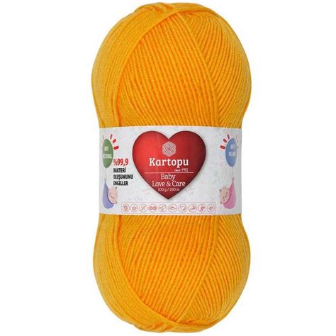 Kartopu Baby Love & Care El Örgü İpi Sarı K154. 