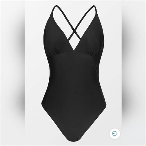 Kasey Black Cutout Back One Piece Swimsuit - Cupshe Canada