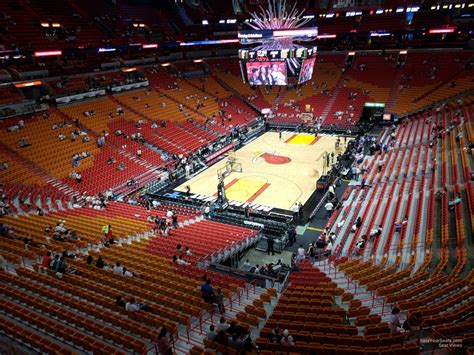 Kaseya center seats. Miami Heat vs Phoenix Suns. Amazing view of the game. Even closer than it appears. 266. section. 4. row. seat. Kaseya Center, level 4, 200 Level, home of Miami Heat. 