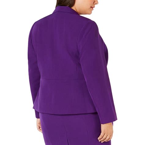 Kasper Purple Suit, Women's Casual Blazers Long Sleeve Open Front Button  Work Office Blazer Jackets with Pockets.