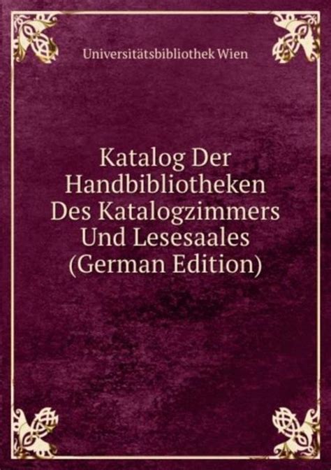 Katalog der handbibliotheken des katalogzimmers und des lesesaales der k. - La música en la catedral de córdoba, a través del magisterio de jaime balius y vila (1785-1822).