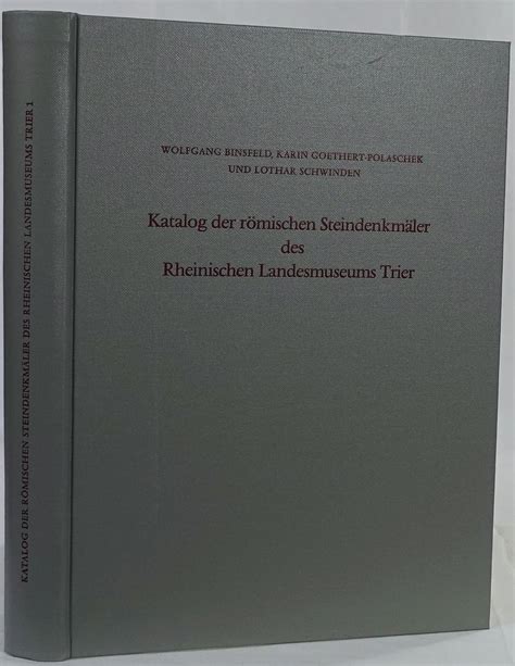Katalog der römischen steindenkmäler des rheinischen landesmuseums trier. - Microbiology study guide by larry r nyhoff 2003 07 30.