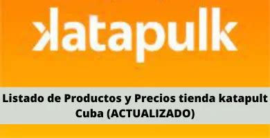 Katapult.cuba. Katapulk es una de las mejores tiendas online para enviar comida, equipos electrodomésticos y otros productos a Cuba. Aunque muchas personas suelen equivocarse en su nombre y … 