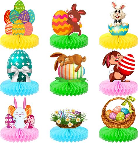 KatchOn, Easter Honeycomb Decorations - Pack of 9 Easter …