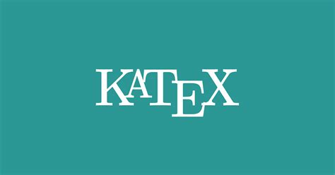 Katex supported.  The letters listed above will render properly in any KaTeX rendering mode.  Ka...