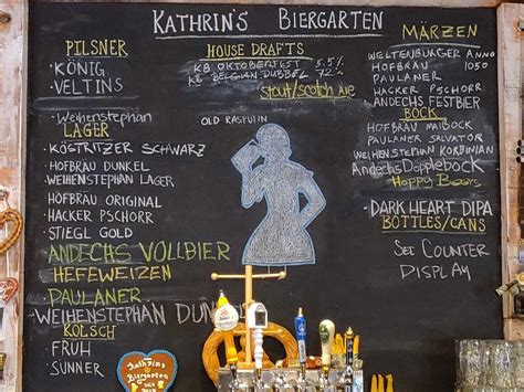 Benediktiner Oktoberfest (Kathrin's Biergarten)'s List of 
