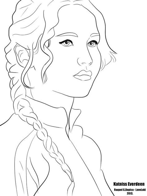 Katniss Everdeen Coloring Pages