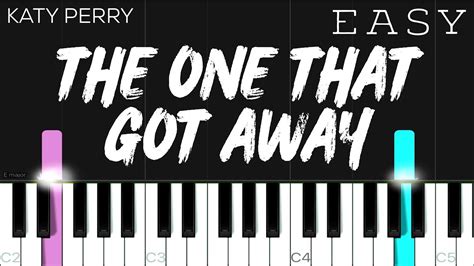 Katy Perry - The One That Got Away EASY Piano Tutorial