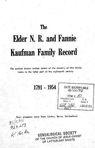 Kaufman Family History Find Genealogy Records & Family Crest