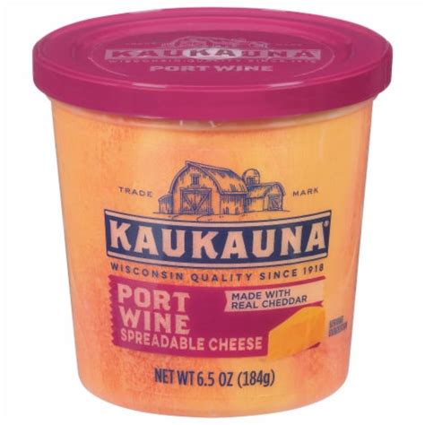 Kaukauna Port Wine Spreadable Cheese, 6.5 oz - Kroger