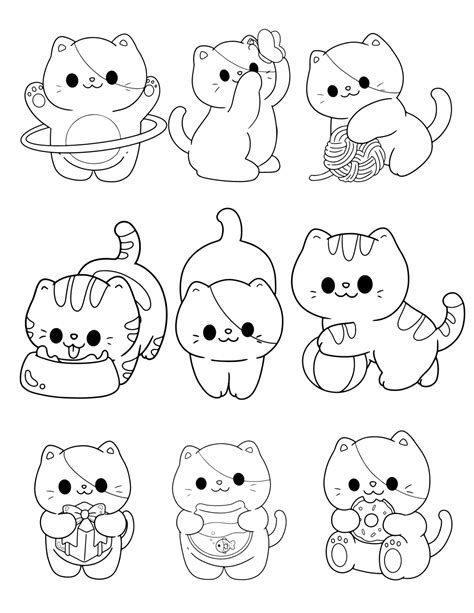 Kawaii Coloring Shee