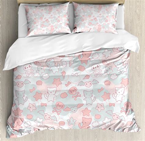 Kawaii Bedding, Pink Strawberry Decor Comforter Set Full, for Women Girls Kids Kawaii Room Decor, Cute Strawberry Duvet Set Reversible Cute Kawaii Strawberry Quilt Duvet Set with 2 Pillowcases. 4.6 out of 5 stars. 1,720. $34.73 $ 34. 73. Typical: $40.77 $40.77. 5% coupon applied at checkout Save 5% with coupon.. Kawaii bedding