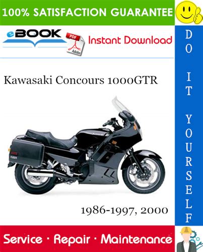 Kawasaki 1000gtr concours motorcycle service repair manual 1986 2000. - Manual sears craftsman garage door opener.