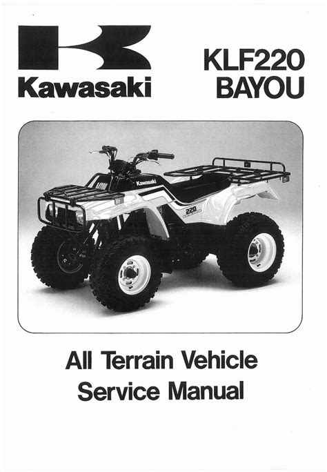 Kawasaki 220 bayou free online repair manual. - Case 90xt skid steer service manual.