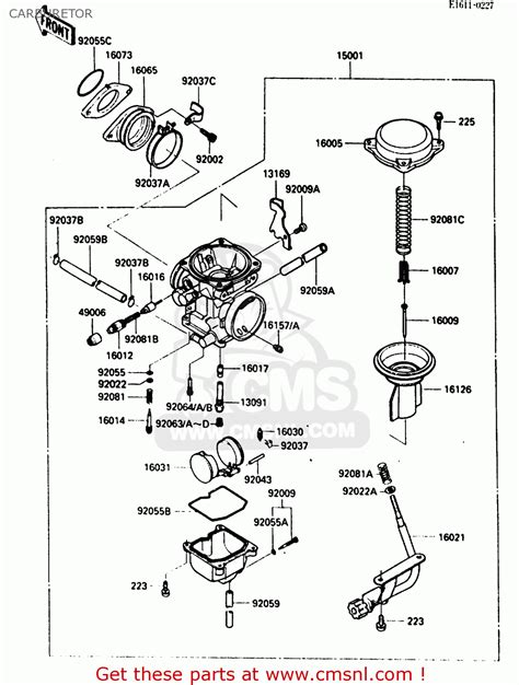 Kawasaki bayou 300 carburetor diagram. Things To Know About Kawasaki bayou 300 carburetor diagram. 