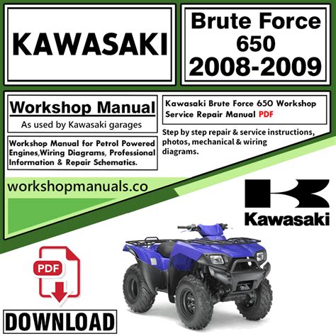 Kawasaki brute force 650 service manual. - Manual de mecanica automotriz basica en.