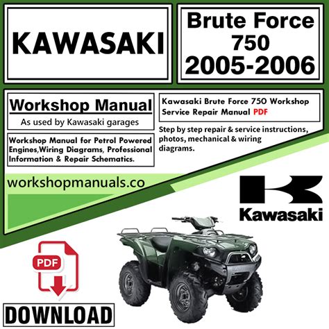 Kawasaki brute force 750 repair manual. - Free download manual book toyota avanza.